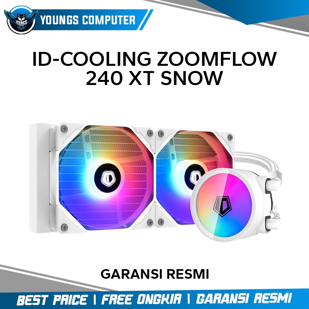 ID-COOLING ZOOMFLOW 240 XT SNOW ARGB | CPU Cooler AIO Liquid Cooling