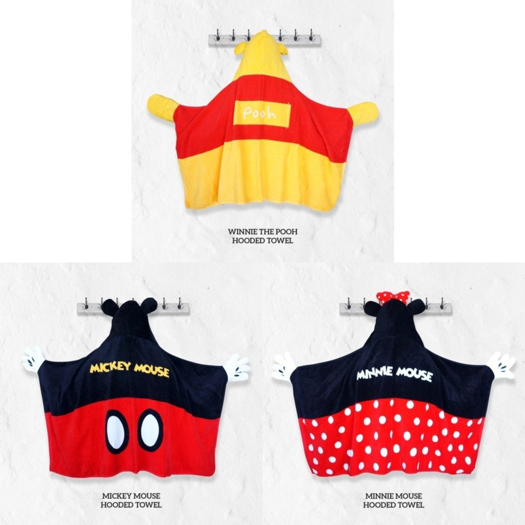 Handuk Topi Bayi Anak Little Palmerhaus Hooded Baby Towel Disney