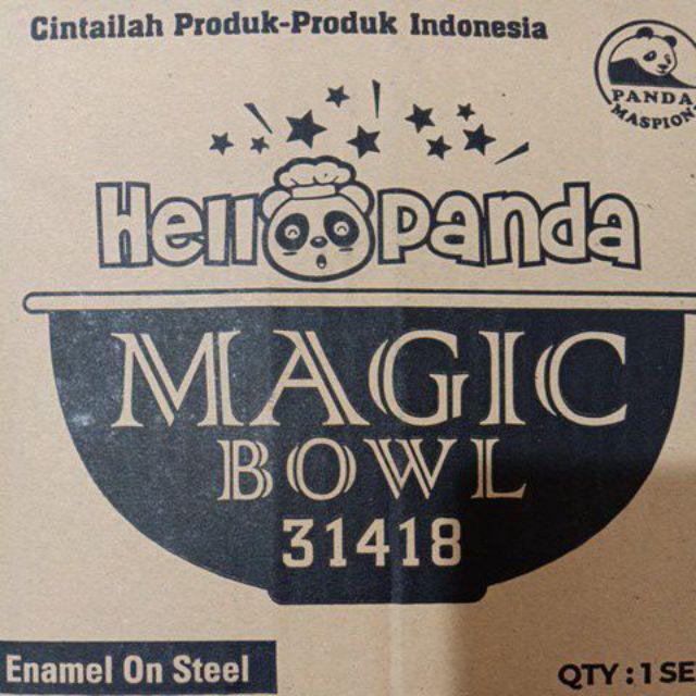 Maspion Magic Bowl Enamel On Steel Hello Panda 31418 - Paket Isi 3pcs