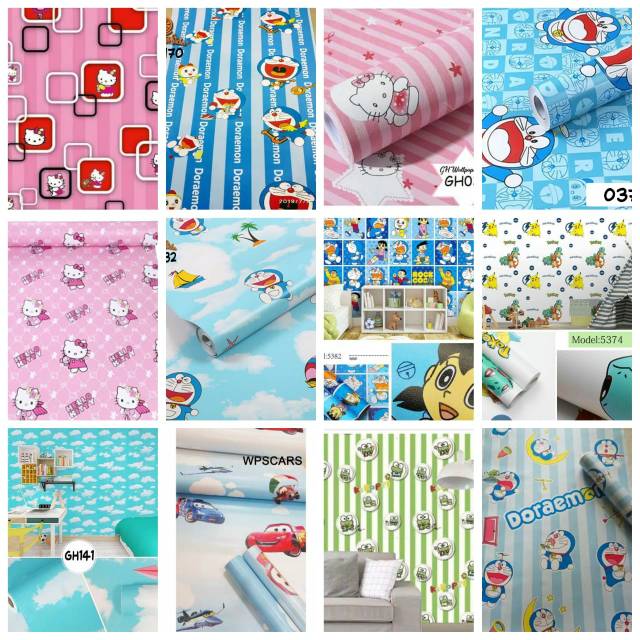 WALLPAPER DINDING KARAKTER ANAK WALLPAPER MOTIF KARTUN SEMUA MODEL