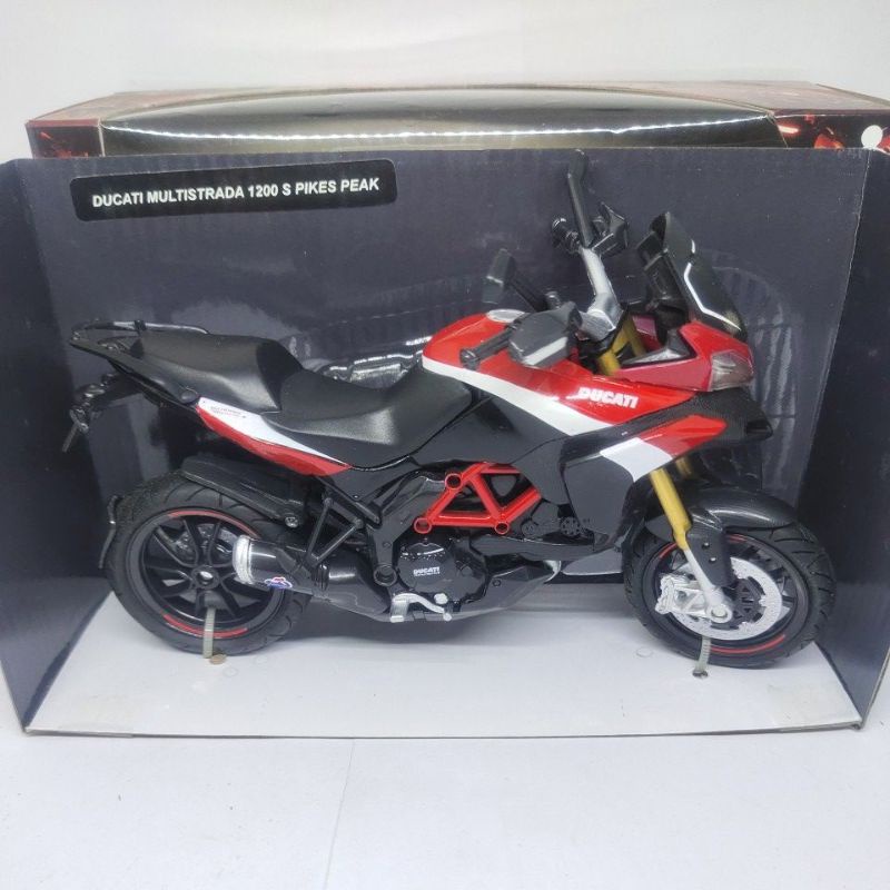 diecast miniatur motor Ducati multistrada newray 1:12