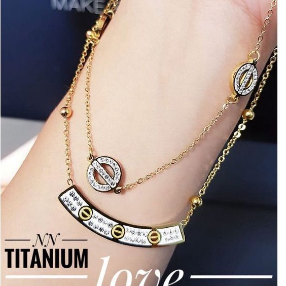 TiTanium kalung wanita AY7