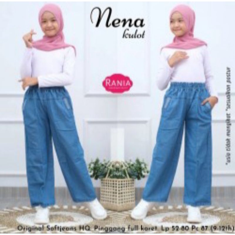 kulot anak 4- 16  TAHUN / KULOT JEANS ANAK PEREMPUAN / CELANA  ANAK