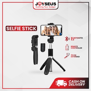 Joyseus Bluetooth Selfie Stick Portabel/ Tongsis/ Tripod With Remote Control for Smartphone - OT0027