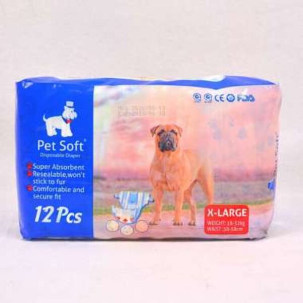 Pet Soft Diaper XL Popok Anjing Kucing Betina Jantan Pampers Diapers