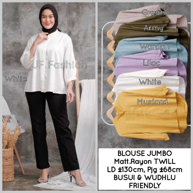 ZIVA BLOUSE OVERSIZE (JUMBO/LD ±130cm) RAYON TWILL PREMIUM