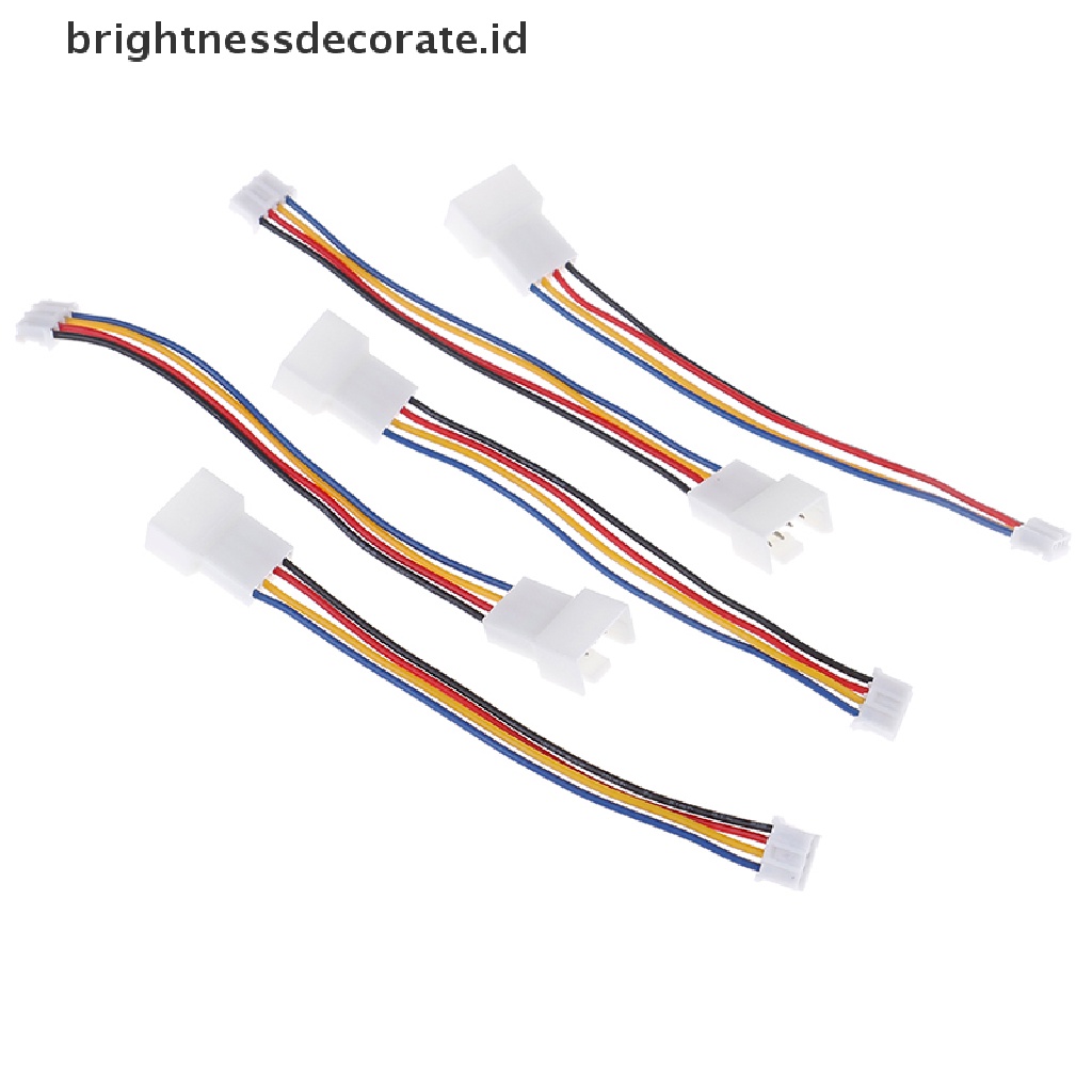 2pcs Kabel Extension Kipas Pwm 4 Pin Ke 3pin 4pin Universal