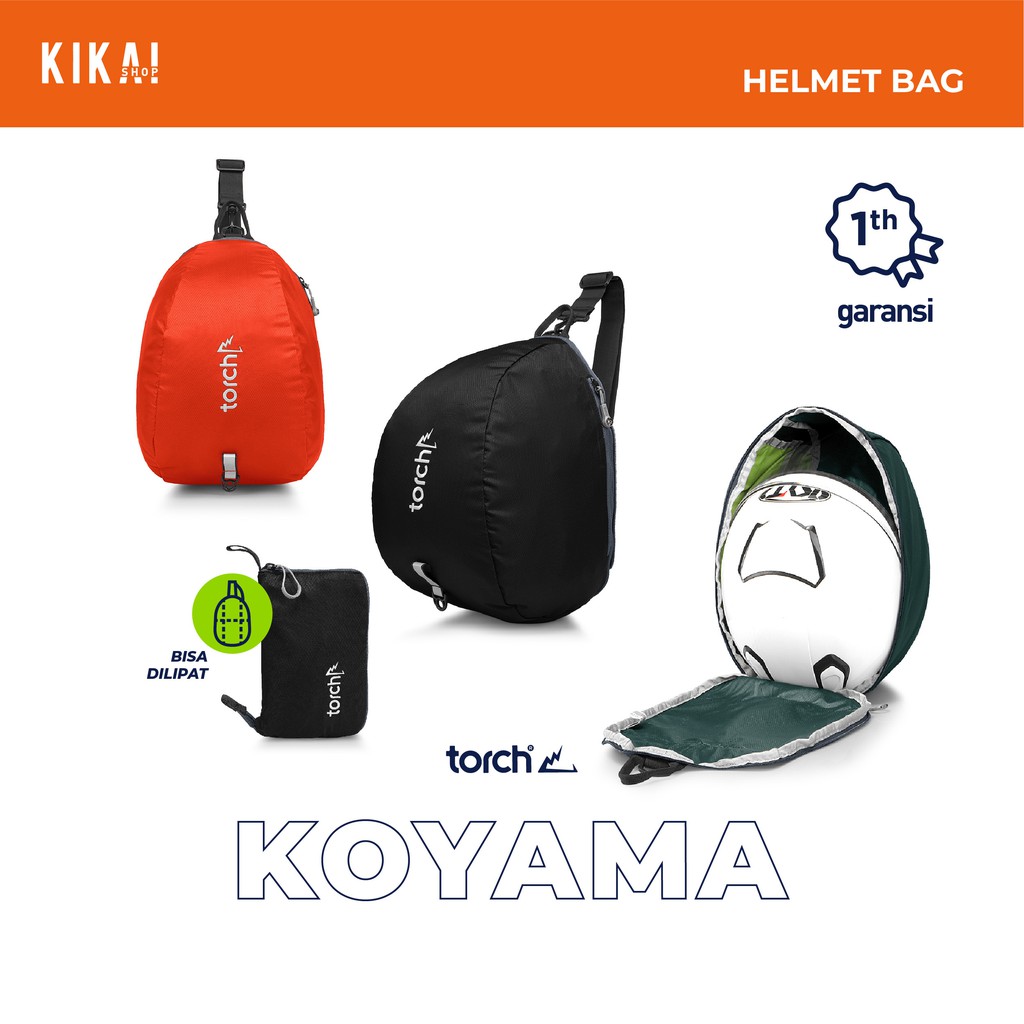 Tas Helm Lipat Cover Ori Torch - Koyama 19L