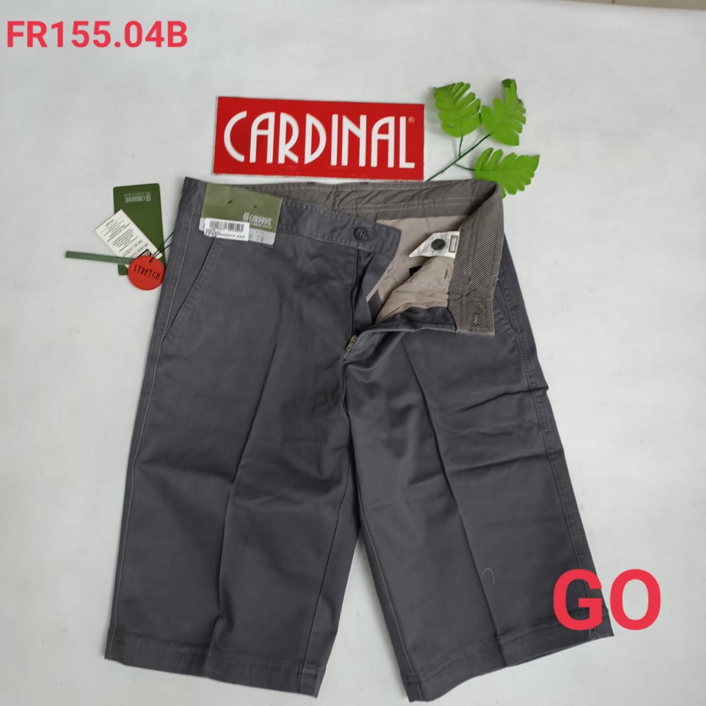 gof 36 CARDINAL FBBXX Celana Pendek Polos Stretch Kotak Motif Original Celana Santai Laki-Laki