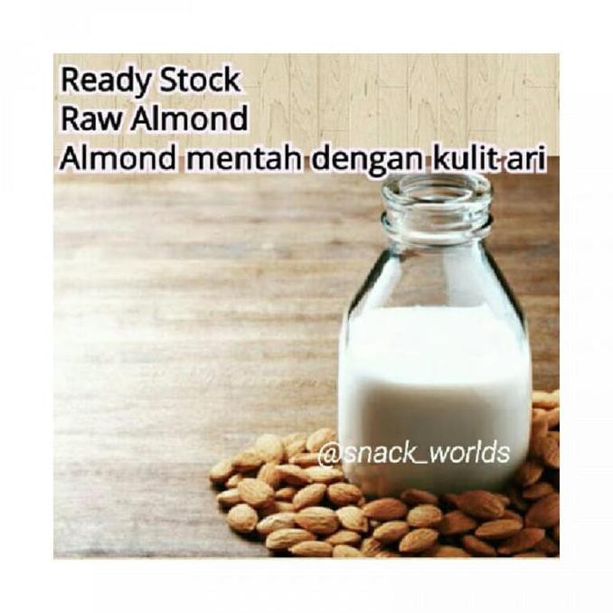 

1Kg Kacang Almond Mentah Blue Diamond Raw Almond Buat Susu Almond Mentarieka_Shop