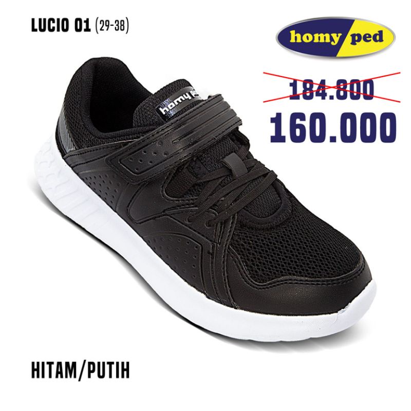 Sepatu sekolah anak Homyped Lucio 01 original 100% (hanya sepatu saja, tidak include mainan)