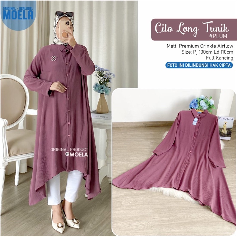 CILO MAVEL LONG TUNIK/ TUNIK MOELA/TUNIK KATUN/TUNIK JUMBO/TUNIK IMPORT