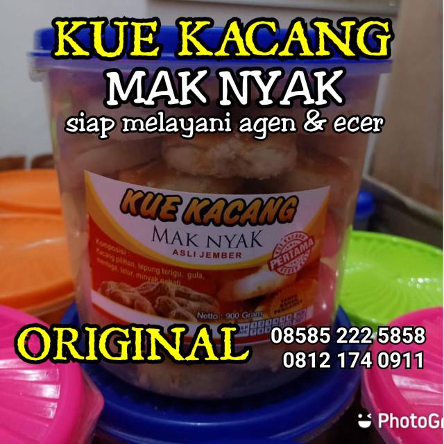 

Kue Kacang Original 900gr MAK NYAK