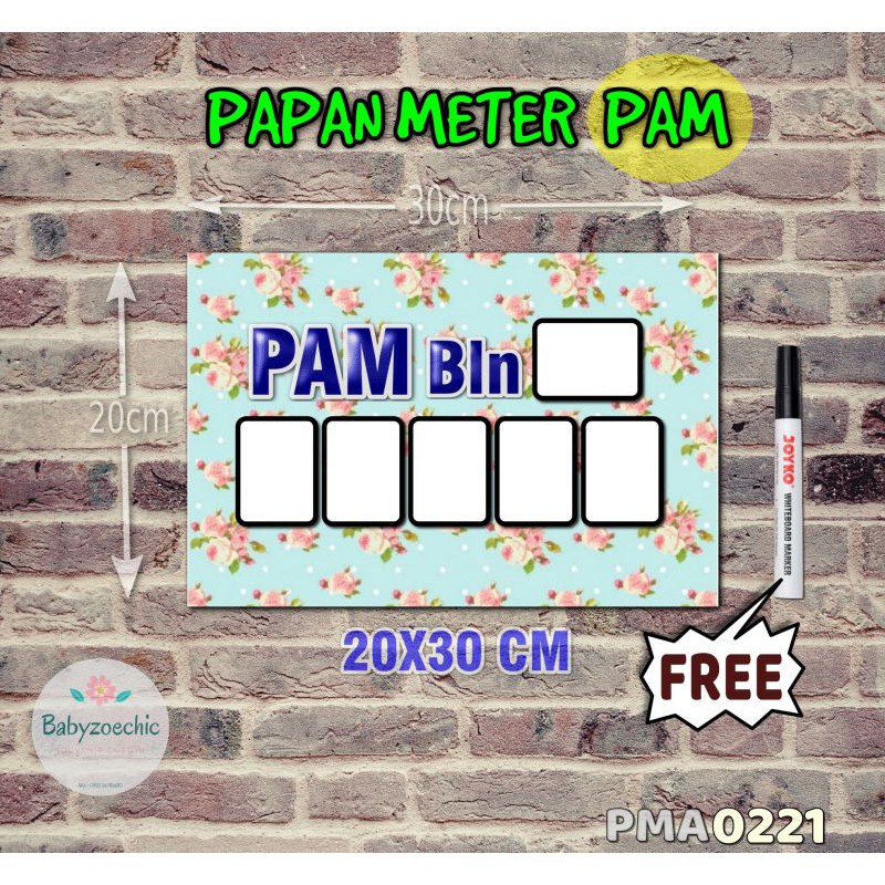 

Zoe Papan Meter Listrik PLN PAM motif Unik - Shabby 21