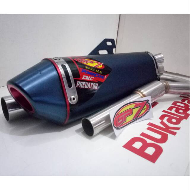 Knalpot Gp7 Cnc Predator Klx Bf Dtracker New Original