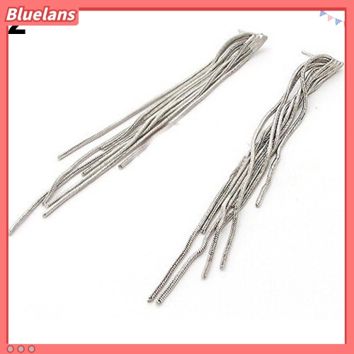 Bluelans Anting Tusuk Gantung Wanita Desain Rantai Ularrumbai Untuk Pesta Cocktailpernikahan