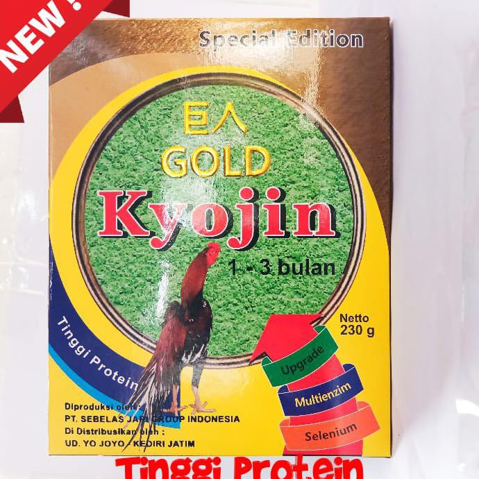 

( BISA COD ) KYOJIN GOLD spesial edition pakan ayam raksasa 230 gram BIG SALE [Kode 1|Kode 2|Kode