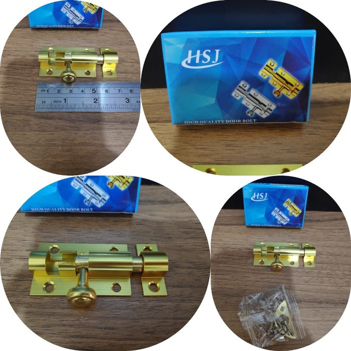 Grendel Babet HSJ Slot Gerendel Selot Jendela 2 Inch