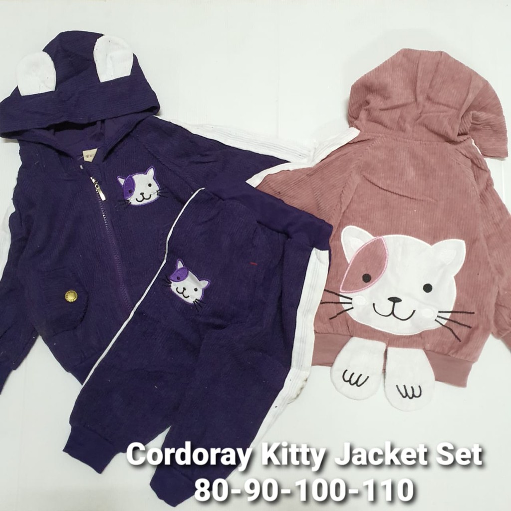 Cordoray Kitty Jacket Set/ Setelan Jacket Anak Perempuan