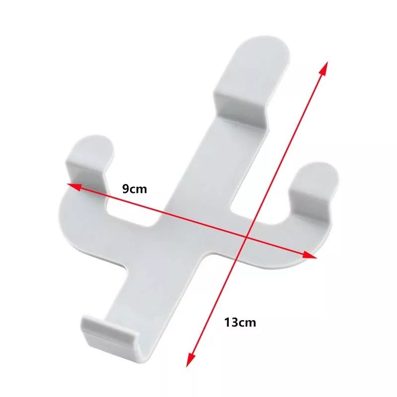 Gantungan Dinding Kaktus HookHanger Kait Perekat Stainless Rak Display