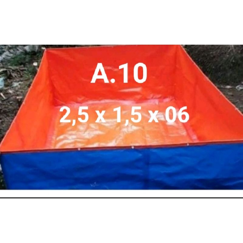 terpal kolam ukuran 2,5 x 1,5 x 06 A10