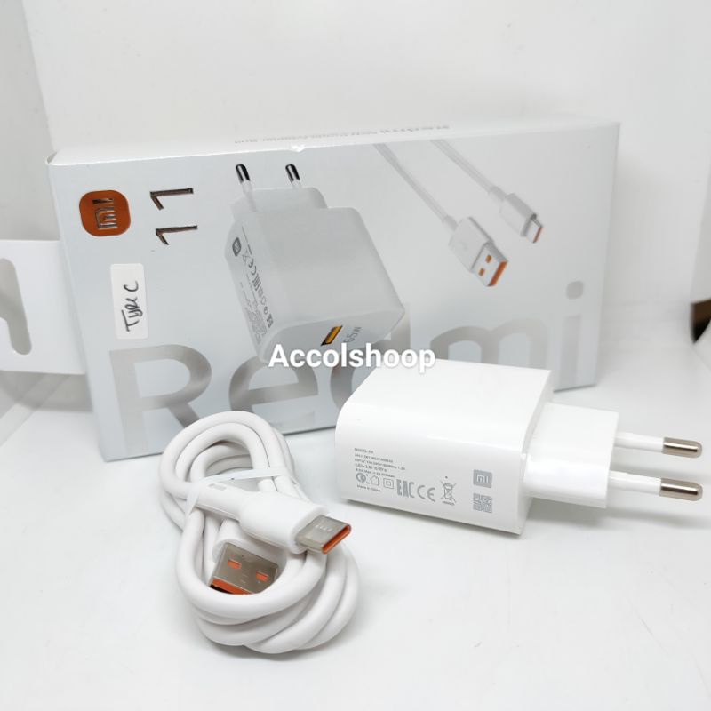 Charger Xiaomi Redmi 11 Fast Charging 33W Type C Tipe C Turbo Charger Qualcomm Quick Charger 3.0