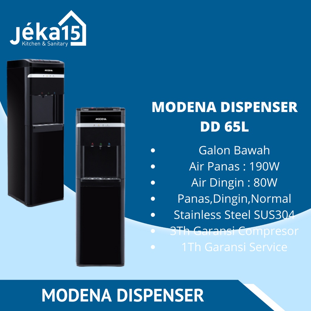 MODENA DD 65 L DISPENSER AIR GALON BAWAH