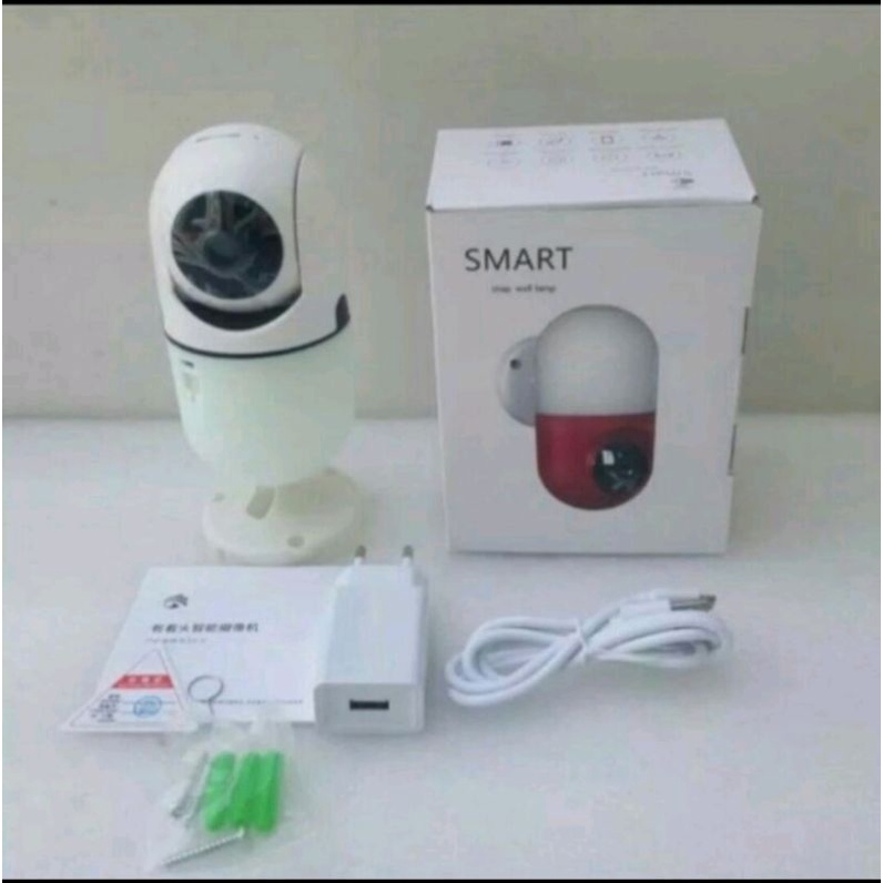 IP Camera CCTV Smart Cam yoosee Kamera Lampu Dinding 5MP Yoosee