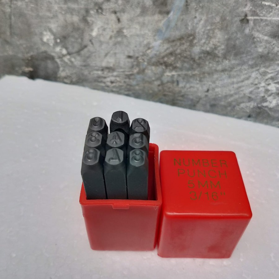 Mata ketok Angka 0-9 Ukuran 5 mm TOYODA / mata ketok angka