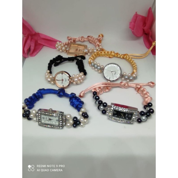 Jam Tangan Mutiara Lombok Original Jam Tali Mutiara