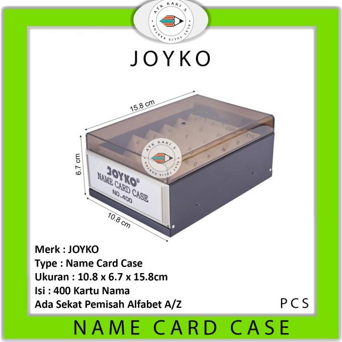 

BIG SALE BOX NAME CARD / NAME CARD CASE 400 JOYKO / KOTAK KARTU NAMA ORIGINAL