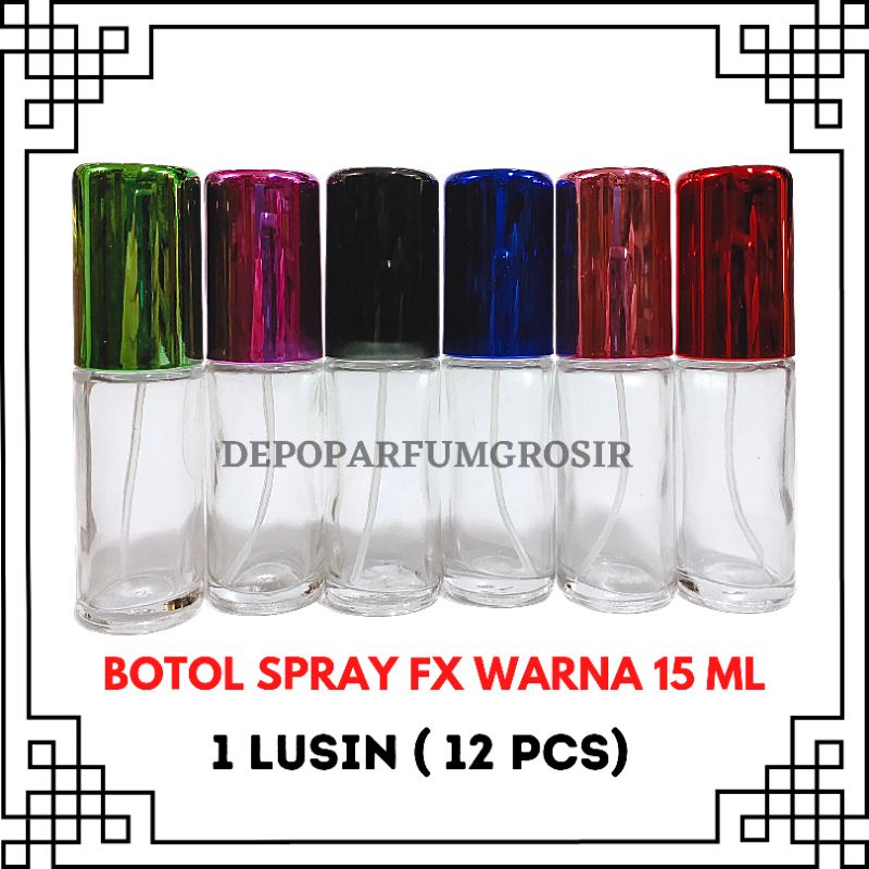GROSIR BOTOL PARFUM SPRAY FX 15 ML LUSINAN