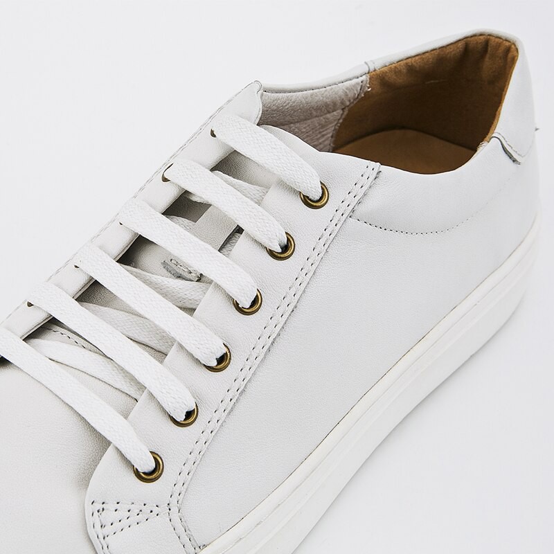 jigsaw ayda leather trainers