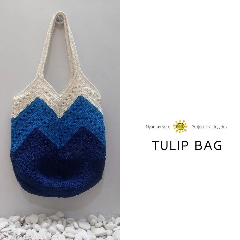 tas rajut tote Tulip Bag tas rajut tote bag
