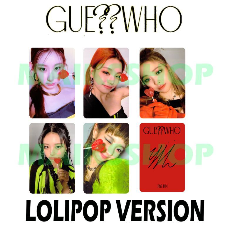 Itzy Guess Who Photocard Kpop