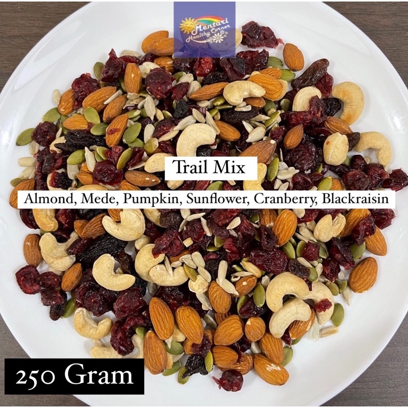 Trail Mix 250gr (Almond, Mede, Pumpkin seed, Sunflower, Cranberry, Raisin) 250gr