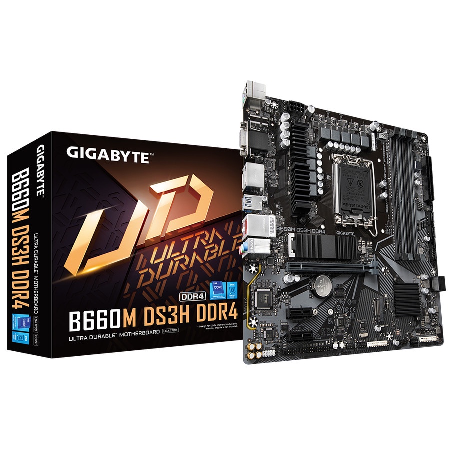 Gigabyte B660M DS3H DDR4| Intel 12th Gen LGA 1700 Motherboard