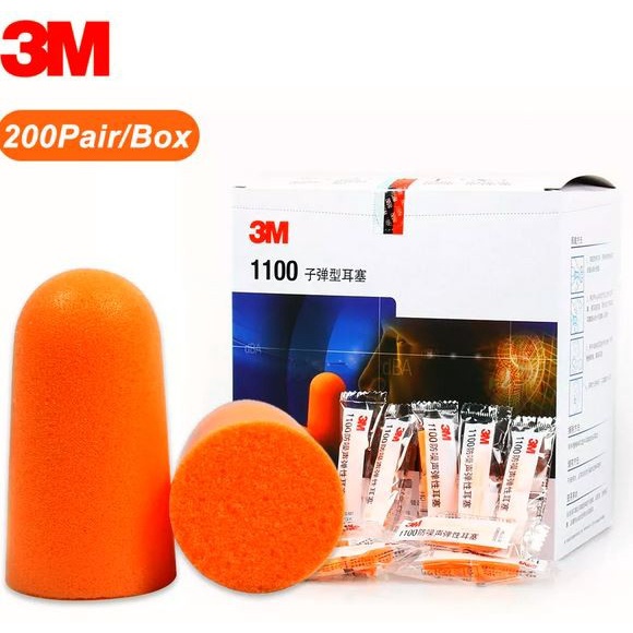 EAR PLUG 3M Penutup Penyumbat TELINGA kuping earplug uncorded ori