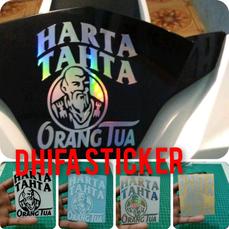stiker cutting harta tahta orang tua stiker harta tahta