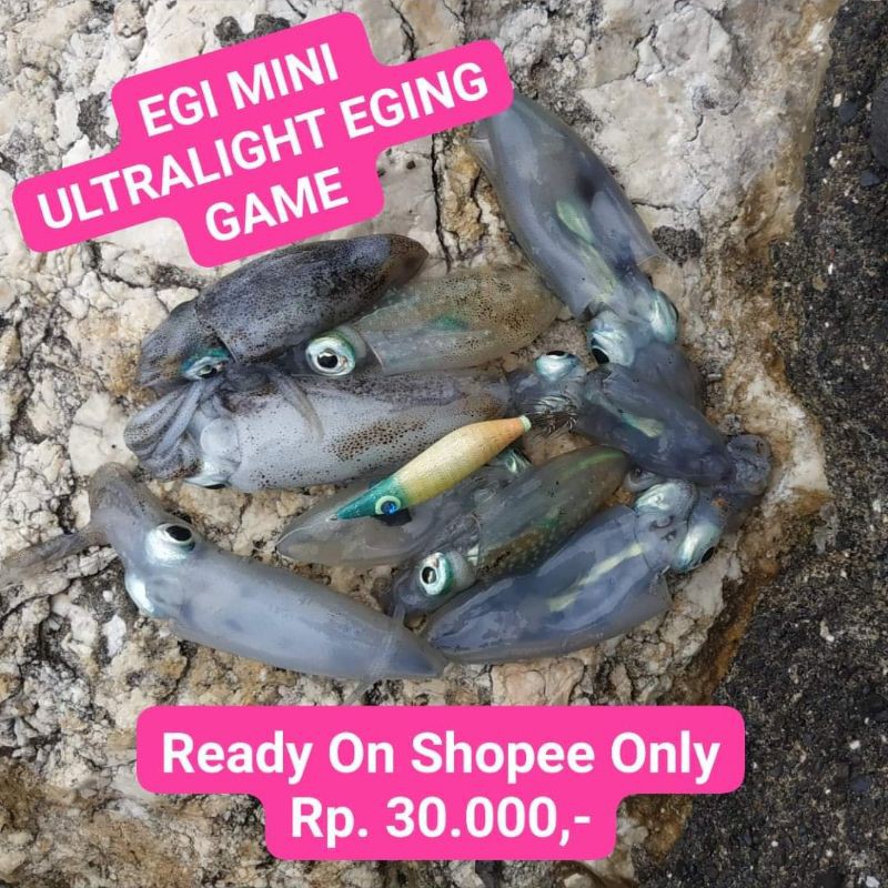 Egi Umpan Cumi Udang udangan Bungkus Kain Ultralight Killer Egi Bali Handmade 2.0 GID