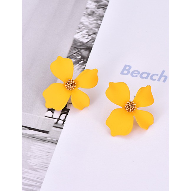 LRC Anting Tusuk Fashion Alloy Flower Earrings F4749X