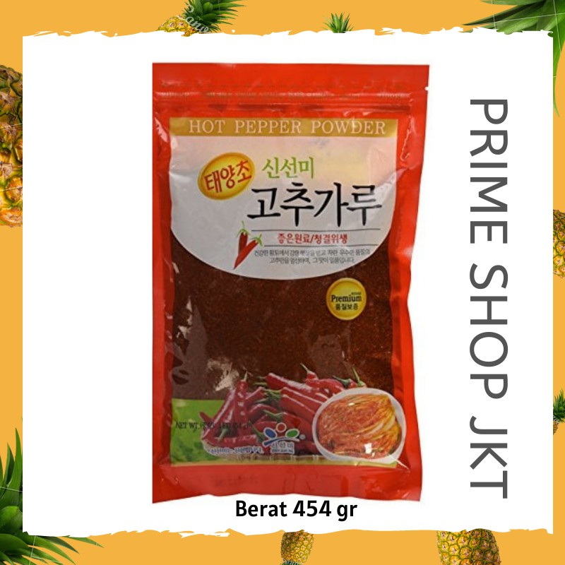 

Shinsumi Gochugaru Korean Red Pepper Flakes (Bubuk Cabe Kasar) Cabai Bubuk Korea Kemasan Utuh