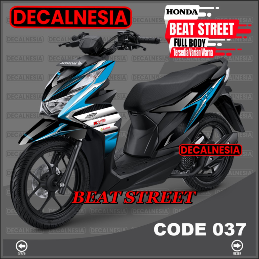 Decal Beat Street New 2021 2022 2023 Full Body Sticker Motor Racing Stiker Variasi Aksesoris 2020 C37