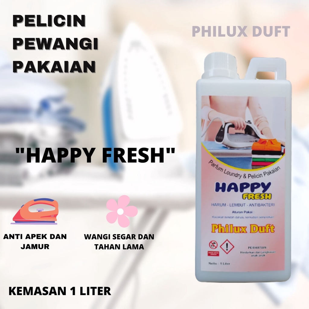 [BEST SELLER] Parfum Laundry 1000ml Tahan Lama &amp; Wangi Kuat | Pewangi Pakaian Anti Bakteri + Free Botol Spray