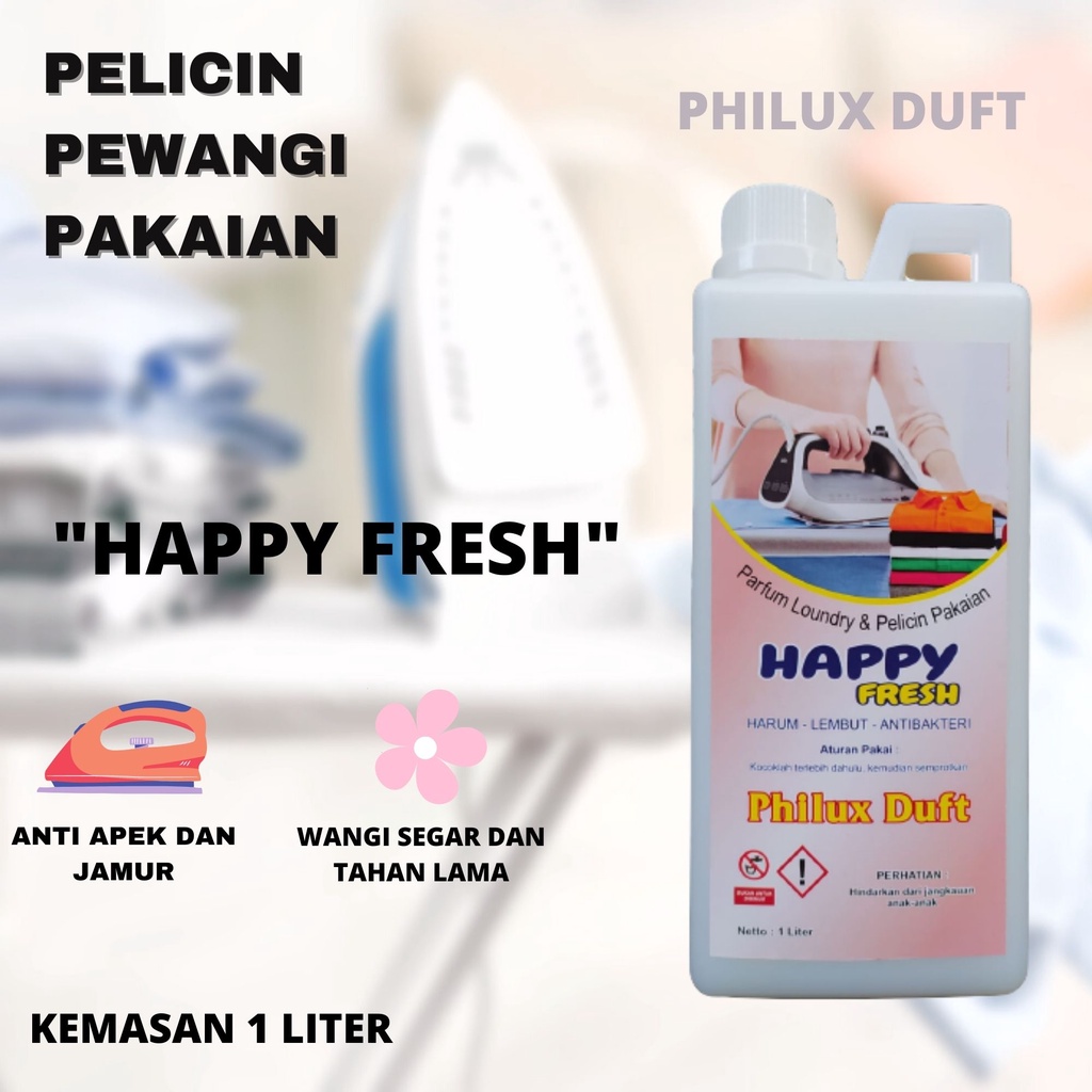 Pelicin Pakaian HEMAT PLUS 1 Liter Pewangi Laundry Parfum Londry Wanginya Tahan Lama Pengharum Baju Anti Apek dan Jamur