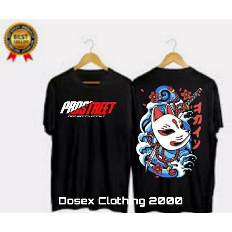 TERBARU ATASAN MODERN KAOS PROSTREET KITSUNE JAPAN