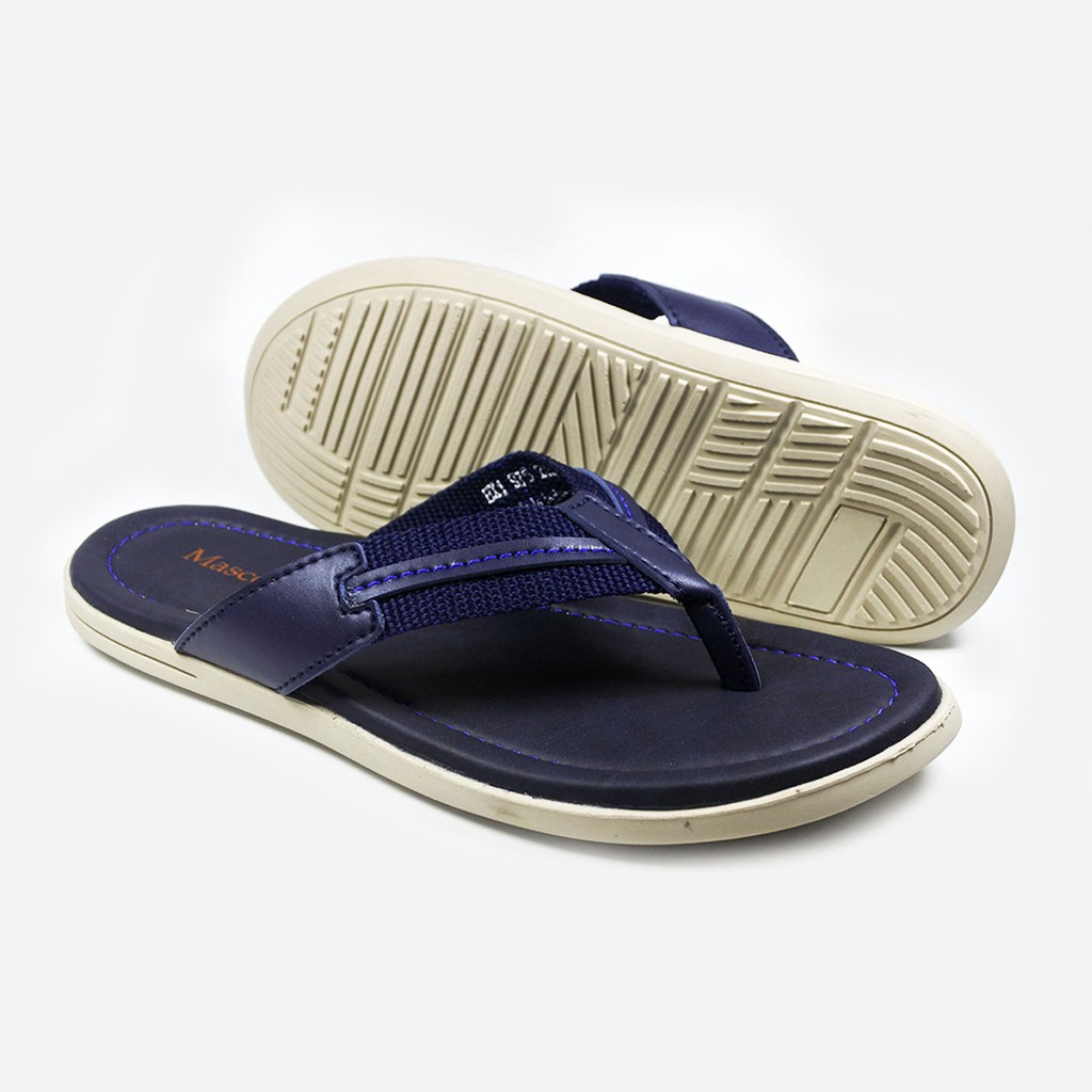 Mascotte LAVAN Sandal Pria 975.250 - 252 [ Hitam, Cokelat, Tan dan Navy ] / Ramayana Jatinegara