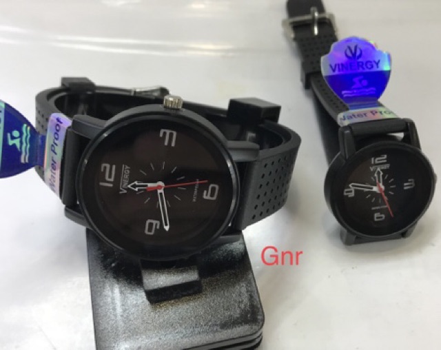 JAM TANGAN COUPLE NEW VINERGY 2402 BLACK