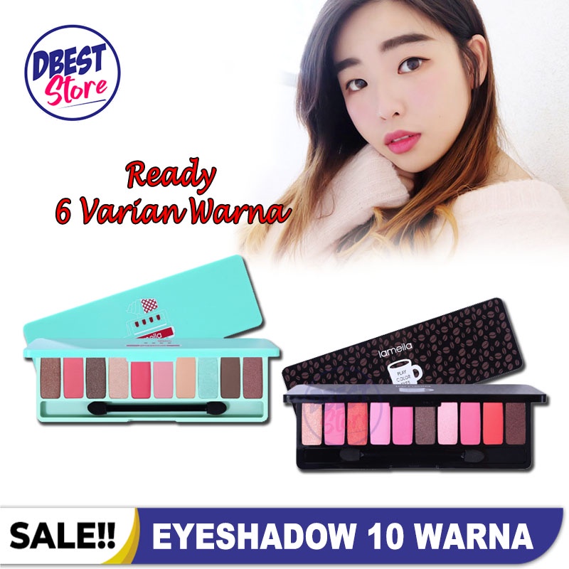 LAMEILA Eyeshadow Play Color Eyes 10 Warna Waterproof Tahan Lama