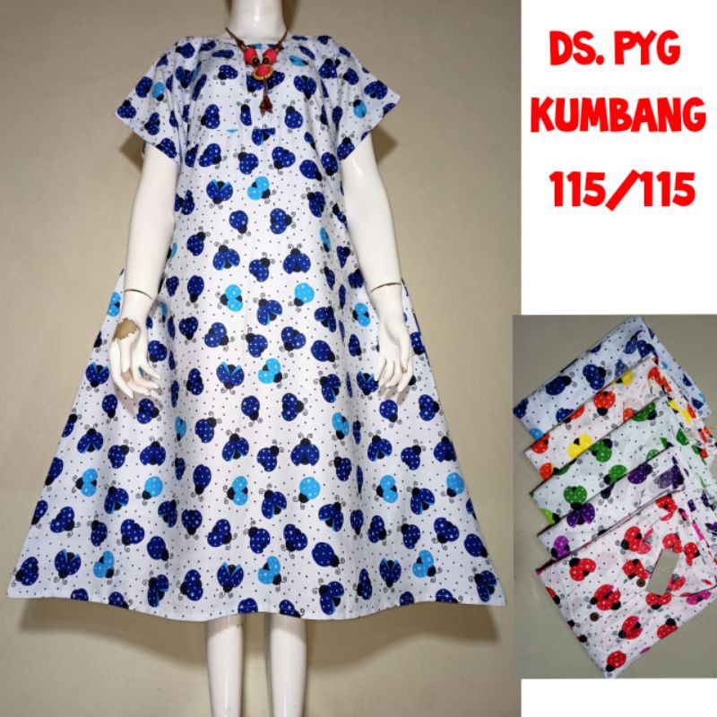 (1seri/5pcs)Daster busui batik payung kancing depan XL katun rayon grosir murah
